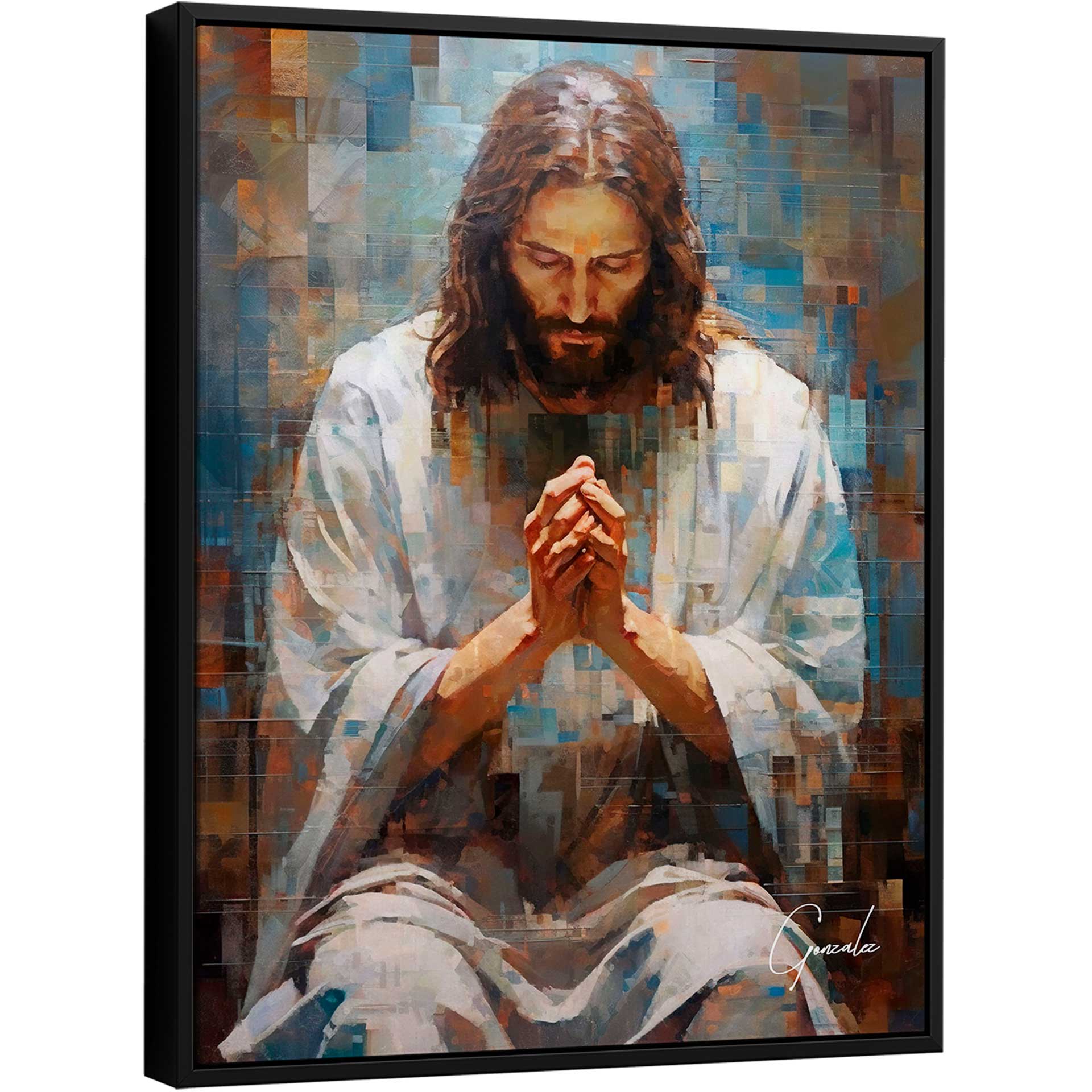 Quadro Jesus Grid Art